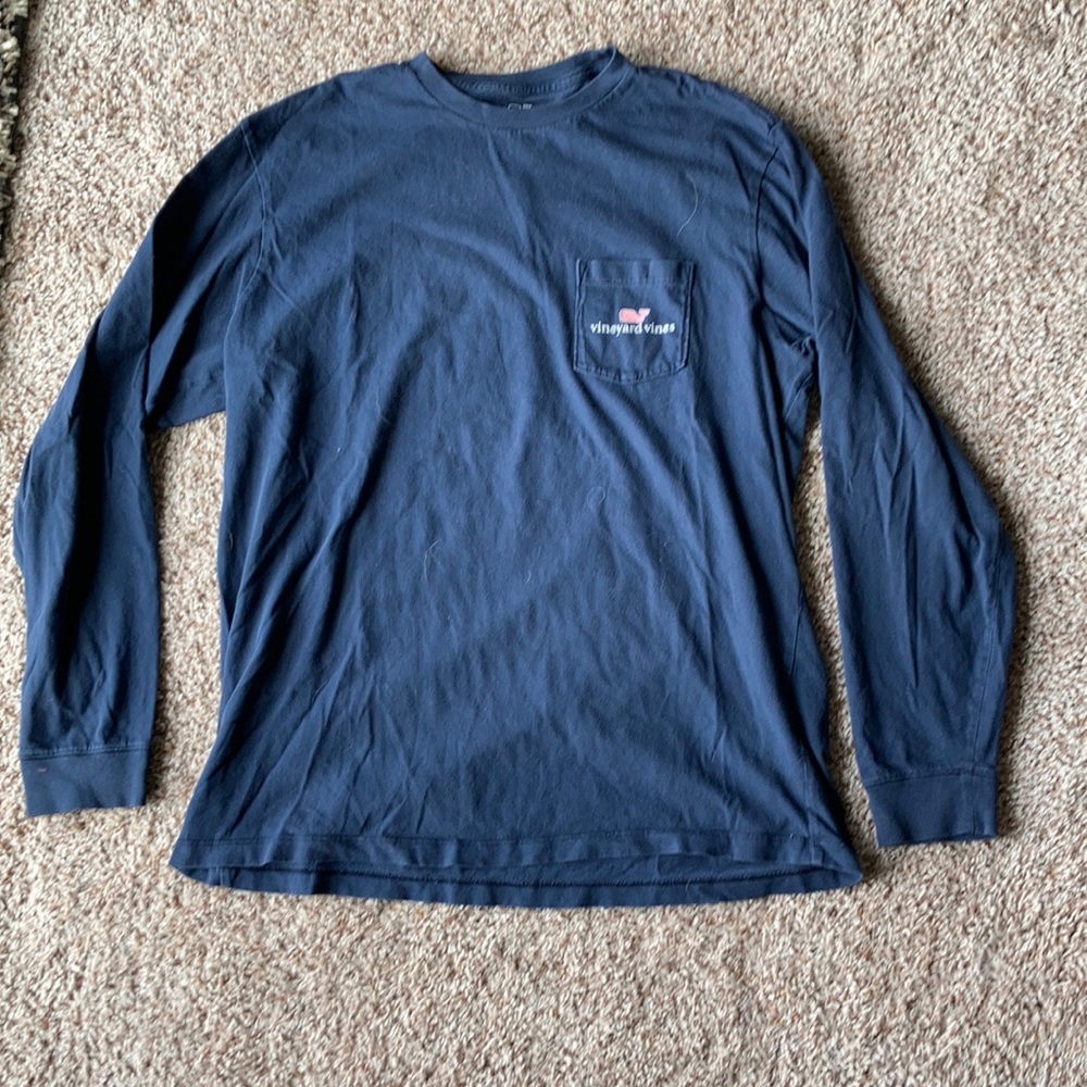Vineyard Vines Navy Long Sleeve Shirt Size Large
